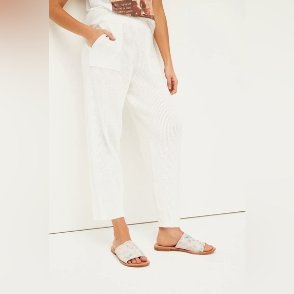 Free People | Vicente Slide Sandals In Natural Floral Size 10 NEW - Picture 5 of 8